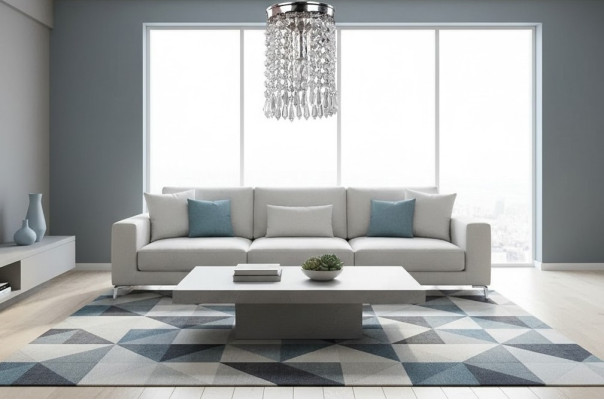 Lamp Plafondlamp Kroonluchter Zilveren plafondlamp Luchter Kristal