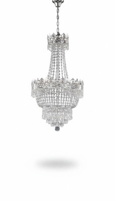 Kroonluchter Plafondlamp Zilver Plafondlamp Kandelaar Kristal Hanglamp