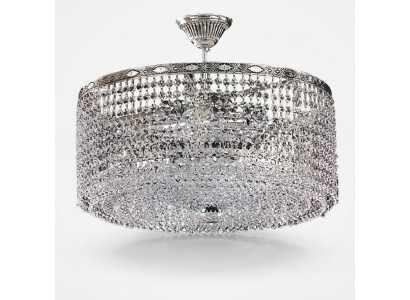 Ronde plafondlamp Hanglamp Luxe Zilver Kroonluchter Kroonluchter Kristal