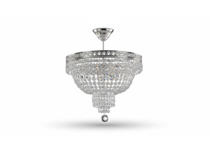 Hanglamp Kroonluchter Luxe Zilver Plafondlamp Kristal