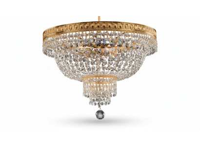 Lustre plafondlamp Luxe Gouden kroonluchter Plafondlamp Kristal Kunst