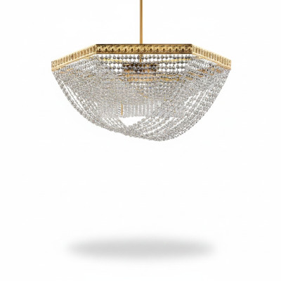 Plafondlamp Luxe Gouden Kroonluchter Plafondlamp Kroonluchter Kristal Kunst