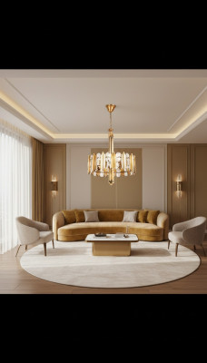 Luxe plafondlamp Gouden kroonluchter Plafondlamp Kroonluchter Kristal