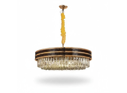 Ronde lamp plafondlamp plafondlamp gouden kroonluchter kroonluchter kristallen luchter