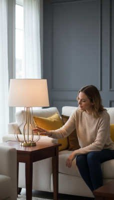 Tafellamp Tafellamp Lamp Verlichting Luxe Lampen Tafel Metaal Wit