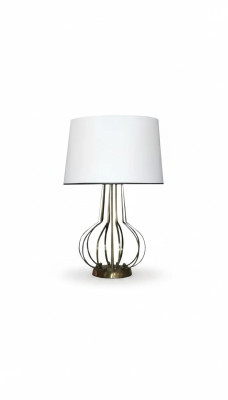 Tafellamp Tafellamp Lamp Verlichting Luxe Lampen Tafel Metaal Wit