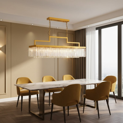 Luxe kroonluchter plafondlamp Gouden plafondlamp Kroonluchter kristallen lamp
