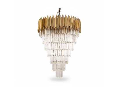 Kroonluchter kroonluchter plafondlamp luxe plafondlamp kristal goud kegel