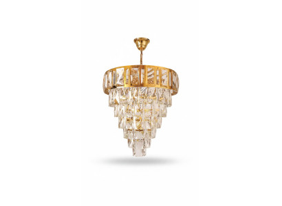 Plafondlamp kroonluchter luxe goud plafondlamp luster kristal armatuur