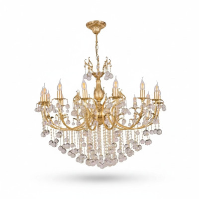 Plafondlamp Kroonluchter Luxe Goud Plafondlamp Kandelaar Kristal Lampen