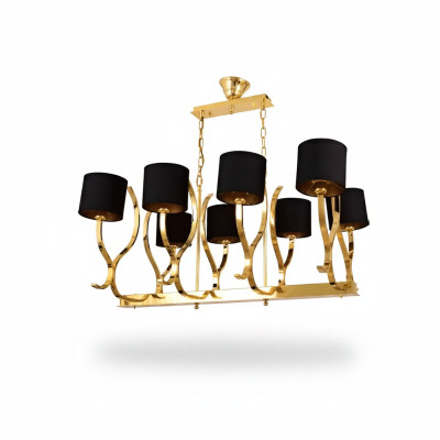 Kroonluchter Hanglamp xxl Lamp Goud Plafondlamp Kandelaar Metaal