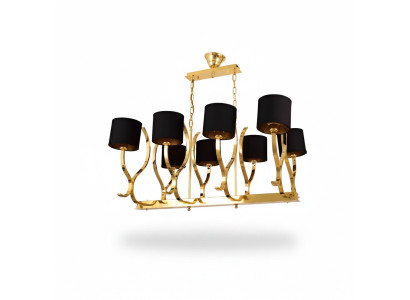 Kroonluchter Hanglamp xxl Lamp Goud Plafondlamp Kandelaar Metaal