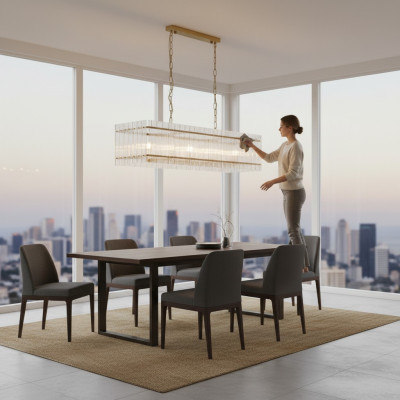Luster Kroonluchter Plafondlamp Glas Plafondlamp Zilveren Kunstlampen
