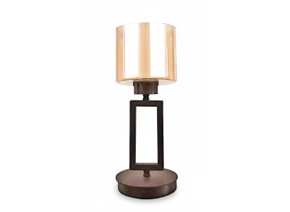 Tafellamp Tafellamp Lamp Verlichting Glas Goud Lampen Tafel Zwart