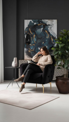 Moderne meubels Luxe Chesterfield fauteuil Cocktails fauteuil Roestvrijstalen meubels