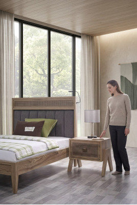 Nachtkastje nachtkastje kindernachtkastje kinderkamer hout bruine tafel