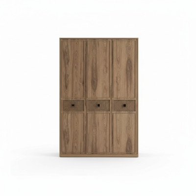 Kledingkast Kast Houten kast Slaapkamer Meubels Hout Bruin Nieuw