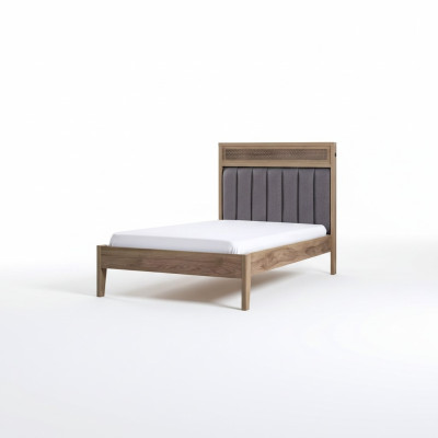 Bedframe Kindermöbel Bed Hout Bruin Eenpersoonsbed 100 cm Klassiek