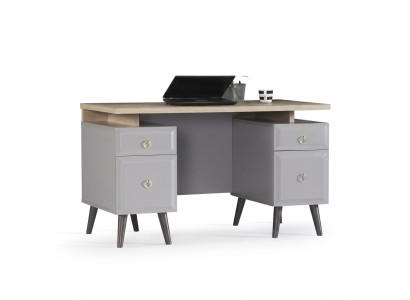 Computertafel Bureau Kinderbureau Hout Grijs Tafel Ontwerp
