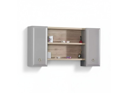 Hangkast muurkast kinderkamer boekenplank hout grijs design