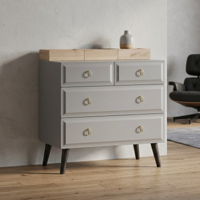 Ladenkast Kast Kinderkamer Ladenkasten Hout Grijs Modern Jeugdkamer