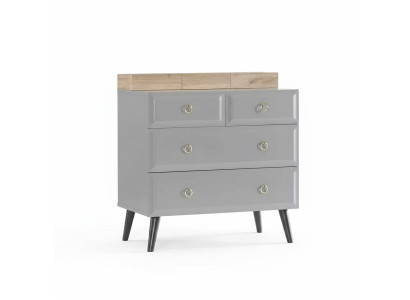 Ladenkast Kast Kinderkamer Ladenkasten Hout Grijs Modern Jeugdkamer