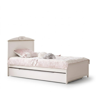 Kinderbed houten bed functioneel bed uitschuifbaar bed 100 hout wit nieuw