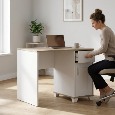 Kinderbureau computertafel Moderne bureau hout wit tafel