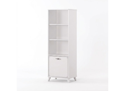Boekenkast Boekenkast Staand rek Kinderrek Plank Hout Wit Planken