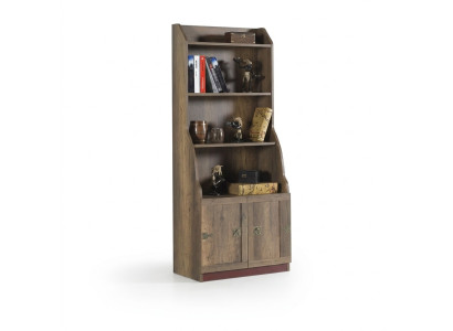 Kinderrek boekenrek boekenkast staand rek hout bruin kast