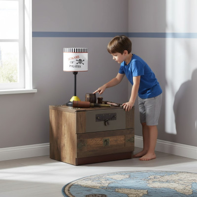 Nachtkastje kinderkamer nachtkastje hout bruin kinder nachtkastje luxe