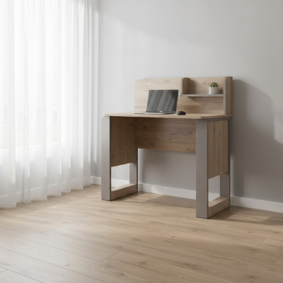 Set bureau hout tafel plank bruin kinderkamer werktafel