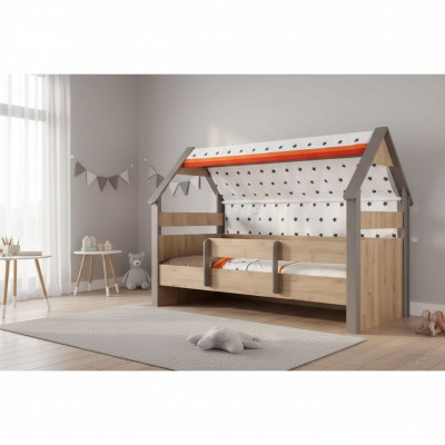 Kinderbed Bed Bedframe Kinderkamer Hout Bruin Bedden Kindermeubels