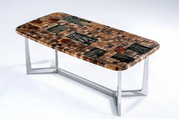 Keukentafel Eettafel Epoxyhars Eettafel Tafel 140 cm Hout Bruin