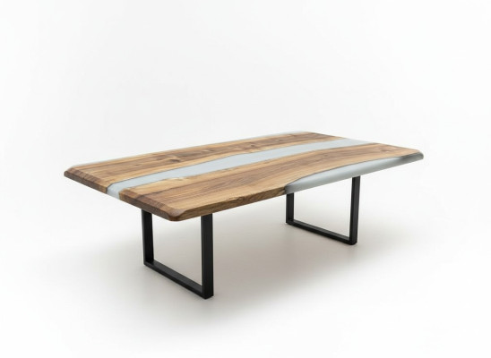 Eettafel Keukentafel Eettafel Epoxyhars Tafel 240 cm Hout Bruin