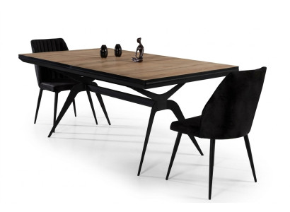 Luxe eettafel Uitschuifbare design eettafel Hout Bruin Tafel