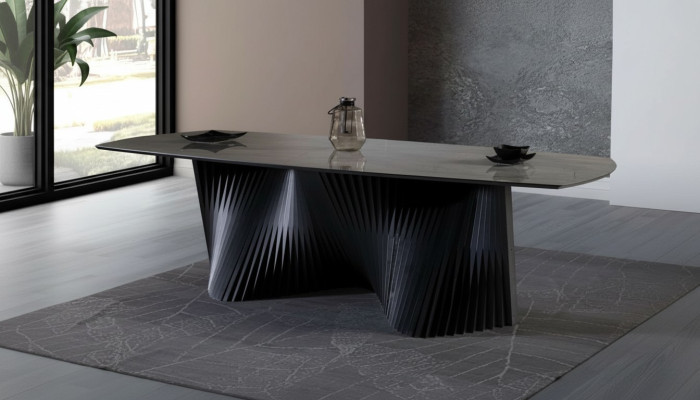 Eettafel Eetkamer Tafel Keukentafel Eetkamer Hout Zwart Tafel Luxe