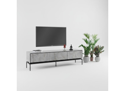 Dressoir RTV Lowboard Moderne TV-standaard Woonkamer Grijs Houten Tafel