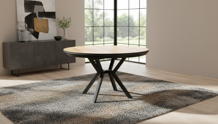 Keukentafel Bruin Ronde Eettafel Luxe Eettafel Eetkamer Hout