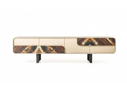 TV-standaard RTV Lowboard Sideboard Hout Beige Woonkamer Woonkamermeubilair