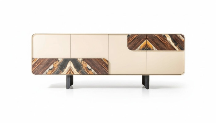 Dressoir Sideboard Ladenkast Beige Hout Modern Meubel Kast Design