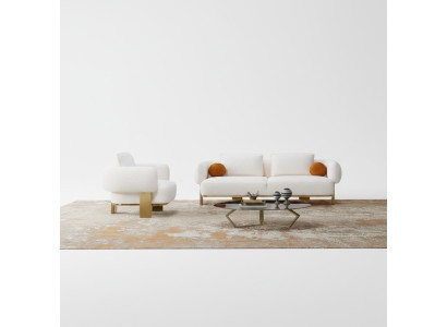 Sofaset Compleet bankstel Wit Zitsbank Stoffenbank