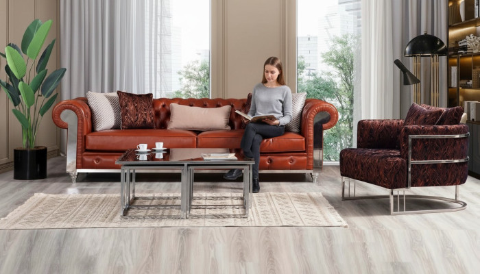 Chesterfield bankstel kunstleer driezits bruin bankstel banken.   Chesterfield bankstel kunstleer driepersoon bankstel bruine banken.