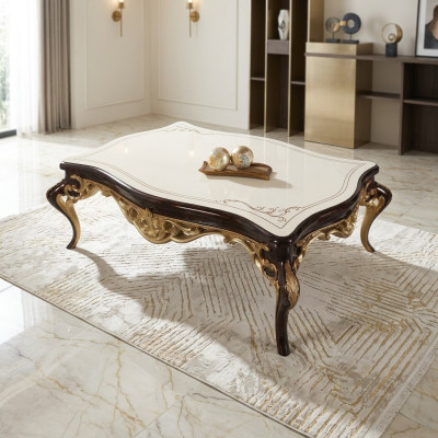 Salontafel Bijzettafel Console Beige Houten Tafel