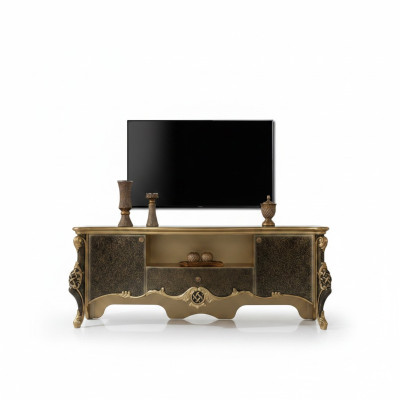 Sideboard Lowboard TV-standaard RTV hout bruin woonkamer tafel luxe