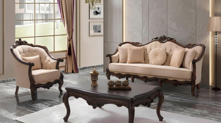 Bank Bank Bank Bank Bankstel Beige Chesterfield Set