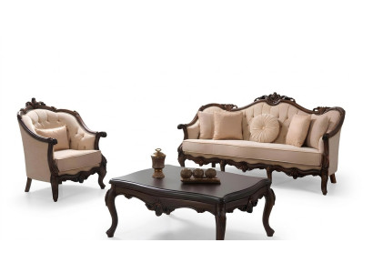Bank Bank Bank Bank Bankstel Beige Chesterfield Set