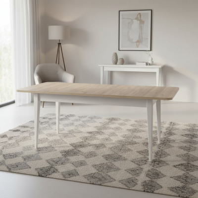 Eettafel Uitschuifbare tafel Eettafel Hout Grijs Eettafel