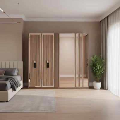 Kledingkasten Moderne Kledingkast Kasten Goud Hout Slaapkamer