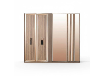 Kledingkasten Moderne Kledingkast Kasten Goud Hout Slaapkamer